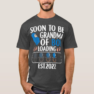 Camiseta Primeira Vez Que A Vovó Do Menino Logo Será Vovó N