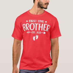 Camiseta Primeira Vez Que Irmão Est 2023 Logo Será Irmão Ge