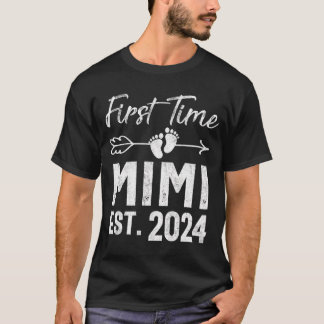 Camiseta Primeira Vez Que O Dia de as mães Mimi 2024 Logo S