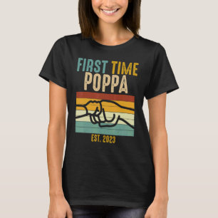 Camiseta Primeira Vez Que Poppa Est 2023 Fist Bump Promoveu