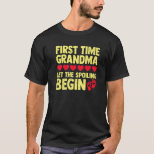 Camiseta Primeira Vez Que Vovó Deixa O Sexo Derramar Começa