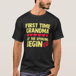 Camiseta Primeira Vez Que Vovó Deixa O Sexo Derramar Começa