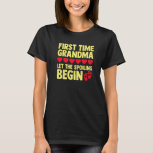Camiseta Primeira Vez Que Vovó Deixa O Sexo Derramar Começa