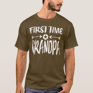 Camiseta Primeira Vez Vovô Novo Avô Presente T-Shirt