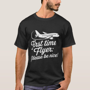 Camiseta Primeira Viagem de Avião da Família Crianças Voado