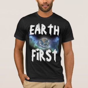 Camiseta PRIMEIRO À TERRA (DIA DA TERRA) T-Shirts escuras