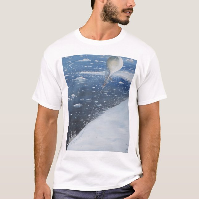Camiseta Primeiro Aeronaut do capitão Scott a Antártica. 4o (Frente)