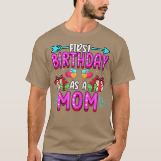 Camiseta Primeiro Aniversário Como Mãe Maternidade O Bebê R