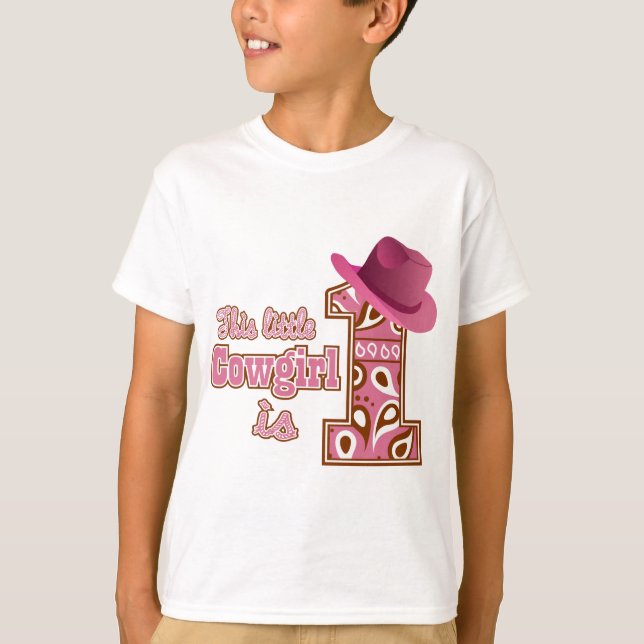 Camiseta Primeiro aniversario Cowgirl (Frente)