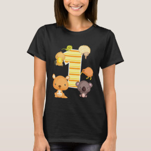 Camiseta Primeiro aniversario de Animais da Austrália Kanga