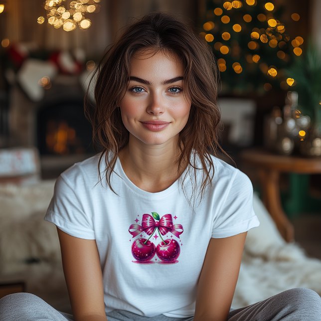 Camiseta Primeiro aniversario de Cherry Coquette Watercolor (Criador carregado)