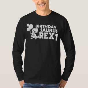 Camiseta Primeiro aniversario de dinossauro Birthdaysaurus