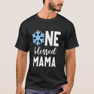 Camiseta Primeiro aniversario de Onederland de inverno Mamã