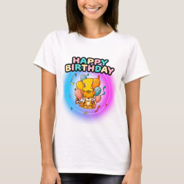 Camiseta primeiro aniversario de tigre Festa de aniversário