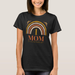 Camiseta primeiro aniversario de uma mãe personalizada