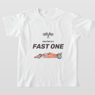 Camiseta Primeiro Aniversário do Carro Rápido de Uma Corrid