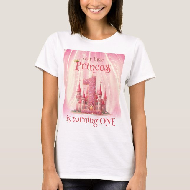 Camiseta Primeiro aniversario do Castelo Rosa da Princesa (Frente)