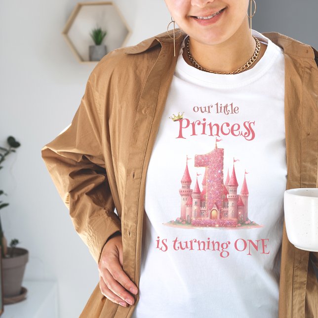 Camiseta Primeiro aniversario do Castelo Rosa da Princesa (Criador carregado)