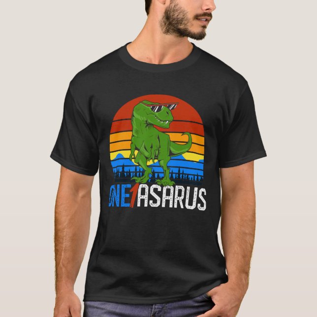 Camiseta Primeiro aniversario do Oneasaurus Dino-doação (Frente)