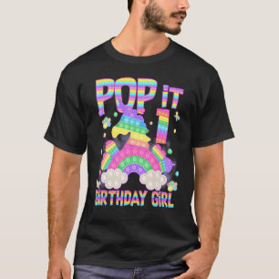 Camiseta primeiro aniversario Fidget Toy Pop It Birthday Gi