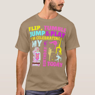 Camiseta primeiro aniversario Gymnastics Meninas de Festa C