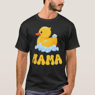 Camiseta Primeiro Aniversário Meninos Meninas Mamãe Pato de