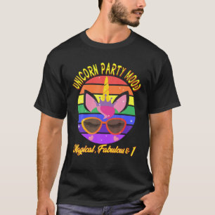 Camiseta primeiro aniversario. Mente do Partido Unicórnio,