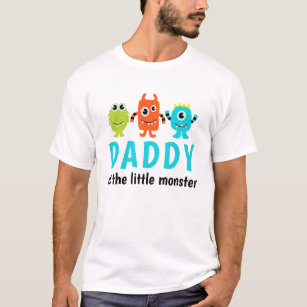 Camiseta primeiro aniversario monstro para Pai