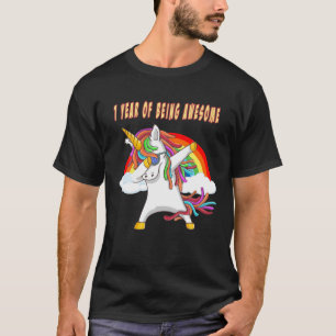 Camiseta primeiro aniversario Outfit Incrível Dabbing Unic