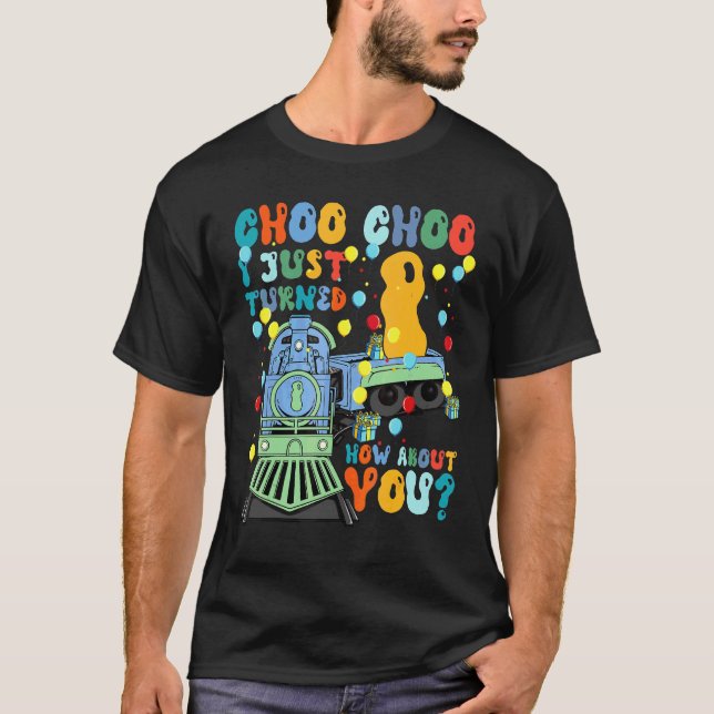 Camiseta primeiro aniversario Train Party Choo Choo I Turro (Frente)
