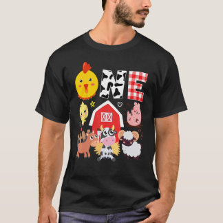 Camiseta primeiro aniversario Um Ano De Fazenda Nascimento 