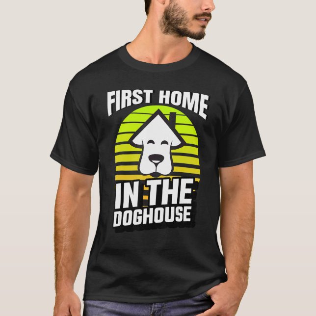 Camiseta Primeiro Comprador Doméstico No Doghouse Mortgauge (Frente)