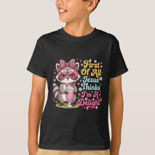 Camiseta Primeiro De Todos Jesus Acha Que Sou Um Design Del