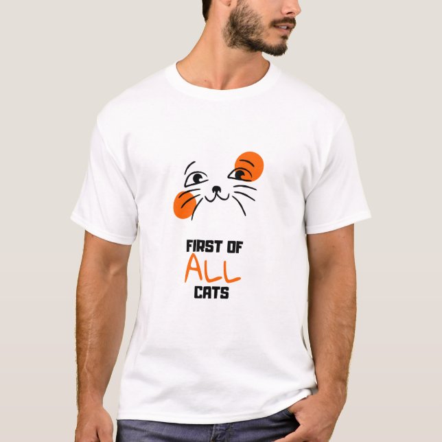Camiseta Primeiro de todos os gatos (Frente)