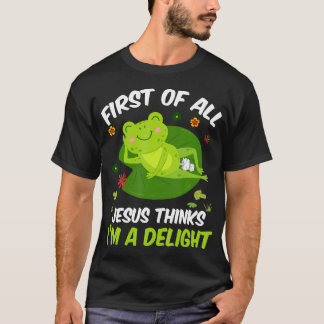 Camiseta Primeiro De Tudo Jesus Acha Que Sou Um Sapo Encant