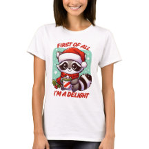 Primeiro de tudo, sou um Delight Christmas Raccoon