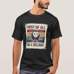 Camiseta Primeiro de tudo, sou um gambá irritado
