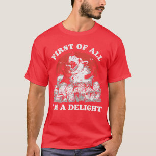 Camiseta Primeiro de Tudo Sou um Gambá Irritado Encantador