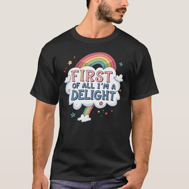 Camiseta Primeiro de tudo, sou um prazer (Frente)