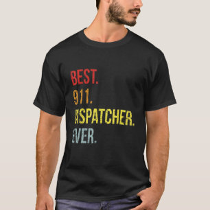 Camiseta Primeiro Despachante de Vintage Retro do Responden