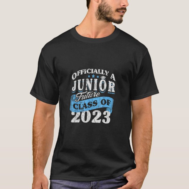 Camiseta Primeiro Dia Da Classe Júnior De 2023 Engraçado Pr (Frente)