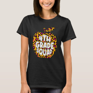 Camiseta Primeiro Dia da Escola 4° Grau Esquadrão Leopardo