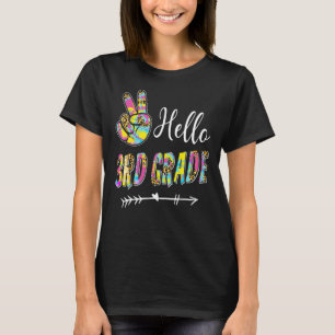 Camiseta Primeiro Dia da Escola Alô 3º Ano Coluna Tie Dye B