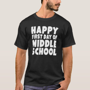 Camiseta Primeiro Dia Da Escola Do Ensino Médio Para Estuda
