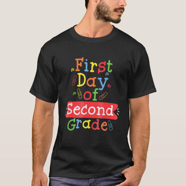 Camiseta Primeiro Dia Da Escola Professor De Segundo Grau D (Frente)