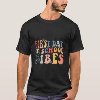 Camiseta Primeiro Dia Da Escola Vibes Elementar De Volta À