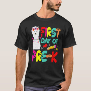 Camiseta Primeiro Dia Da Pré K Professora Meninos Meninas L