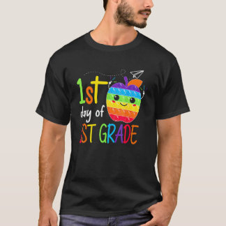Camiseta Primeiro Dia Da Professora Da 1ª Série Meninas Men