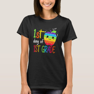 Camiseta Primeiro Dia Da Professora Da 1ª Série Meninas Men