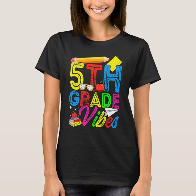 Camiseta Primeiro Dia De 5 Da Escola Vento De Volta À Escol (Frente)